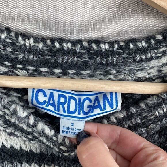 Cardigan brand Peruvian alpaca crew neck - Picture 2 of 4